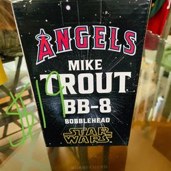 Mike Trout BB-8 Star Wars Bobblehead Collectibles La Angels