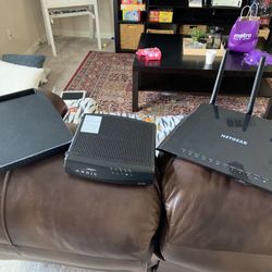 Internet boxes, 3 different brands, Netgear, Arris, and Sagemcom. All 3 or  make me an offer.