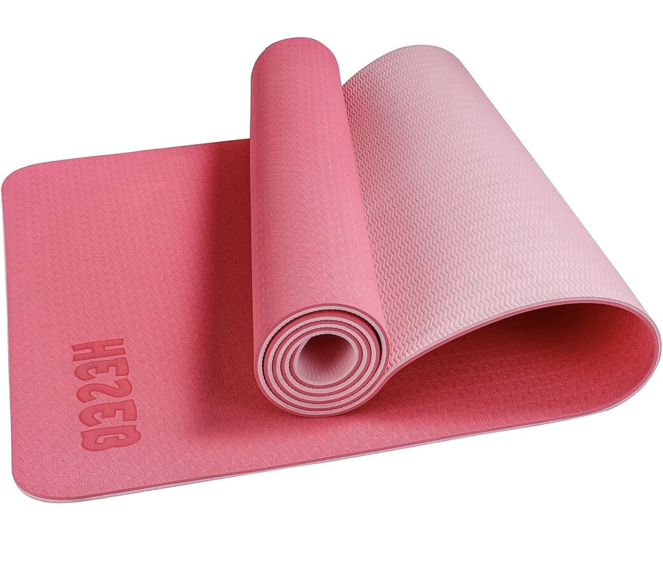 Yoga Mat,Non-slip Eco Friendly TPE Exercise Yoga Mat for Women&Man,Thick 1/4 Inch Fitness Exercise Mats with Carrying Strap for Yoga, Pilates for Home
