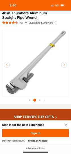 Pipe Wrench 48” New