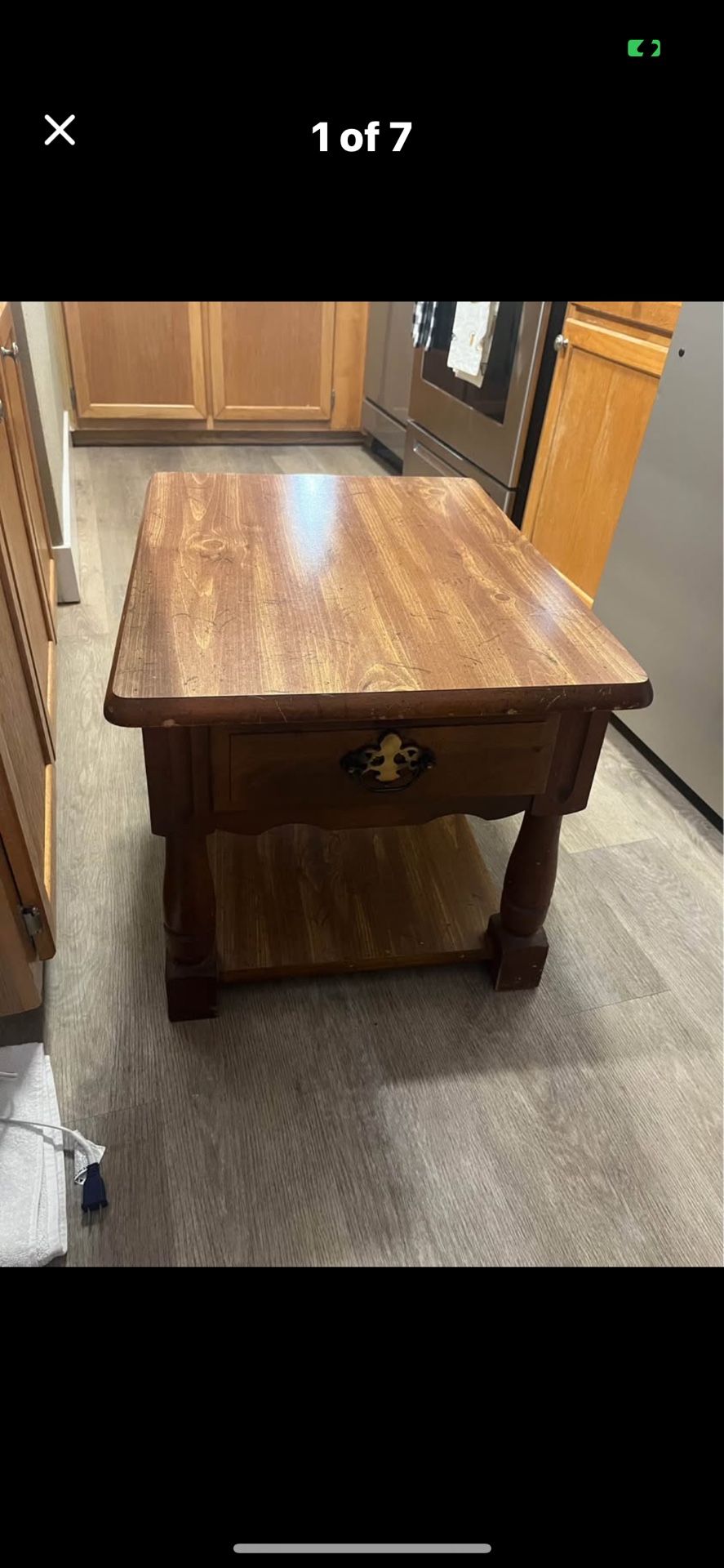 Great Moving Deal Brown One Drawer Nightstand Or End Table Moving It Must Go