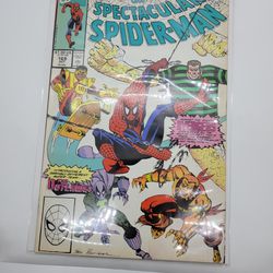 Marvel Comics The Spectacular Spiderman #169 1990 Puma Sandman Rocket Racer Prowler Gerry Conway