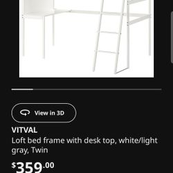 Ikeak Bunkbed With Desk 