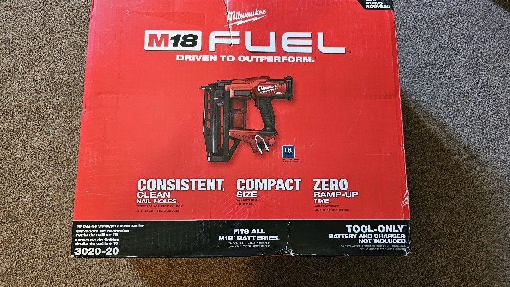 Milwaukee M18 Fuel 16-gauge Angle Finish Nailer