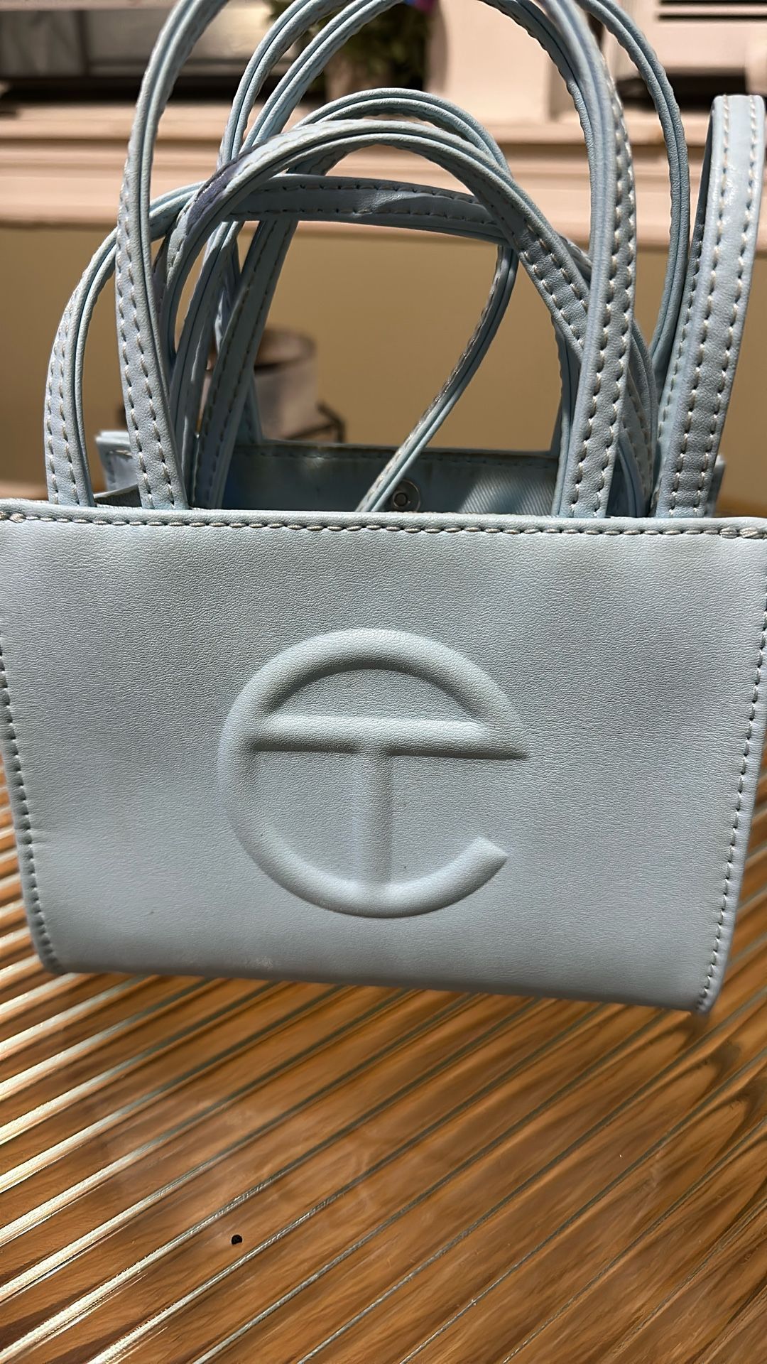 TELFAR Small Shopping Bag Pool Blue