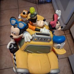 Vintage Disney Taxi Piggy Bank