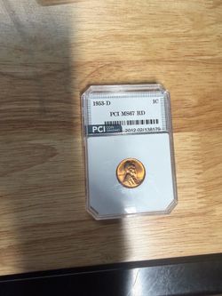 1953-D Lincoln Cent PCI MS67 RD