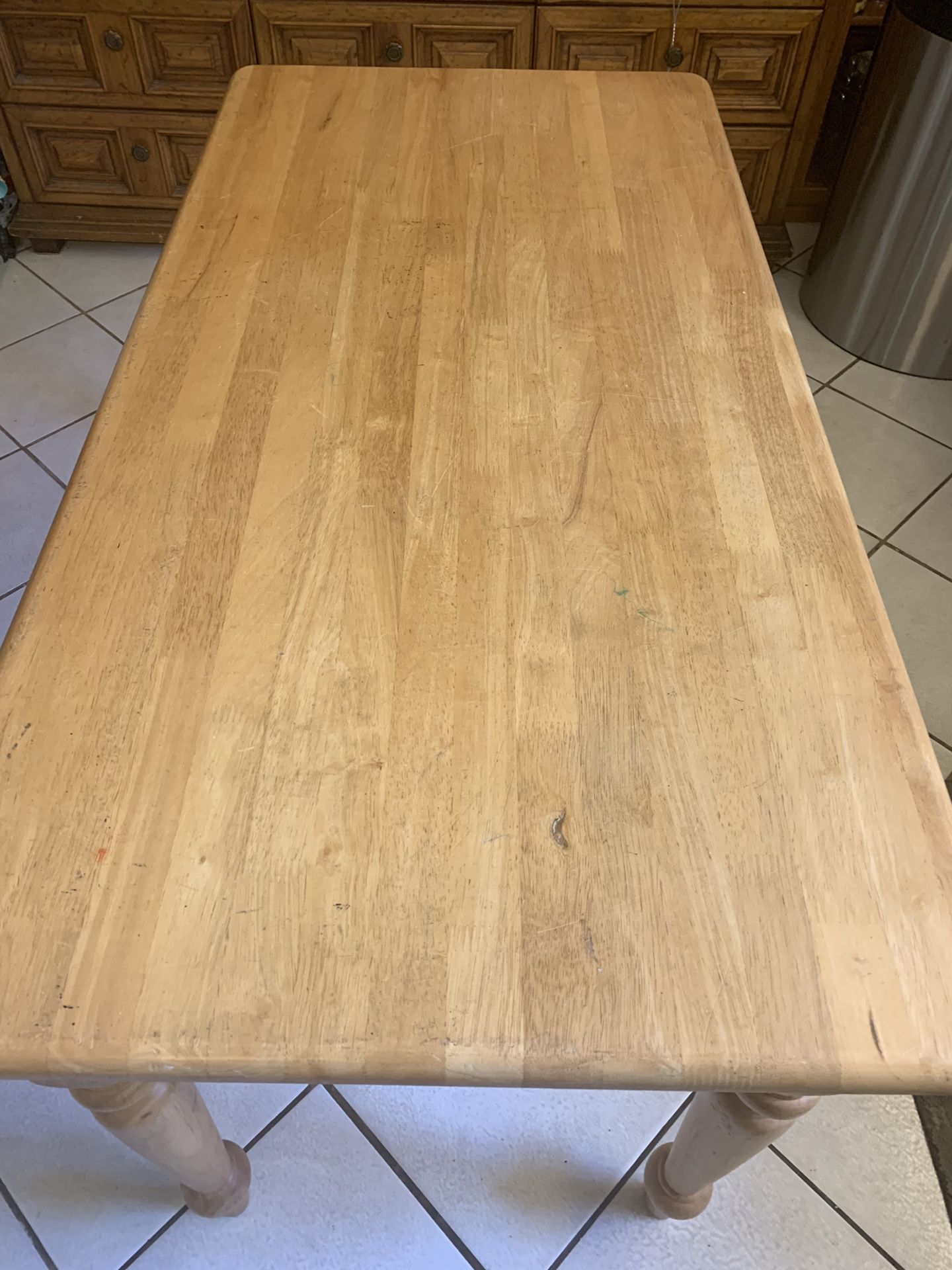 Super Solid Wooden kitchen table with drawers- Mesa de cocina de madera con cajones