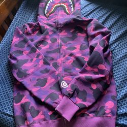 Bape Shark Purple Hoodie