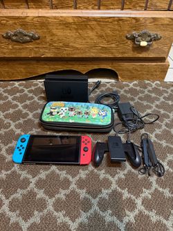 Nintendo Switch Console Bundle w/ Animal Crossing Case