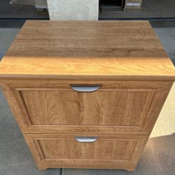 new Two Drawer Wood File Cabinets Together For Sale 