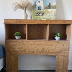 Headboard With Shelves - Twin