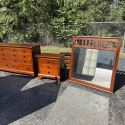 Long Dresser And Nightstand 