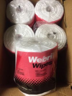 Webril Handi Pads 8 x 8 Cotton Pads (5 ROLL CASE) 100 Wipes/ Roll