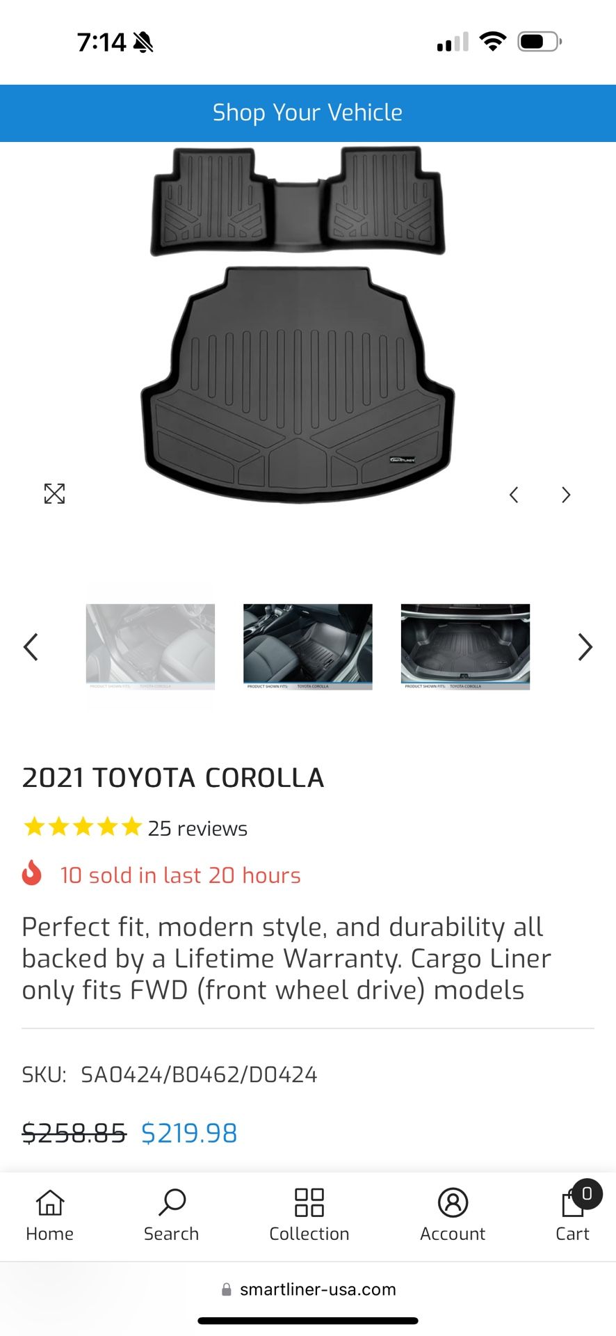 Smart Line Floor Mats For Toyota Corolla! 