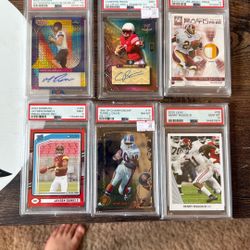Various PSA NFL SLABS