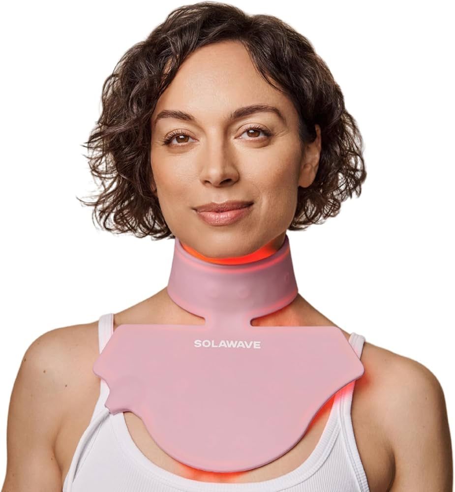 Solawave Red Light Therapy Mask for Neck and Chest | Red Light and Near-Infrared Light Device for Décolleté | Rejuvenates Skin, Smoothes the Appearanc