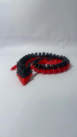 Red and black dragon