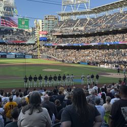 Padres vs Philly, Sunday 1 Pm.  Great View, Infield