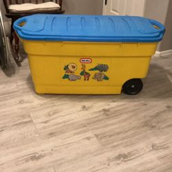 Large Rolling Toy Bin   Large Toy Box. Large Toy Storage Little Tikes Large Rolling Toy Box