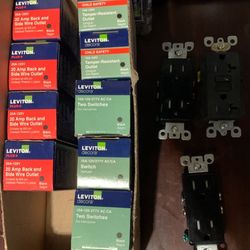 Switch’s, Outlets, Double Switches.(Leviton Decora)