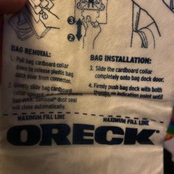 Oreck Upright Vacuum Bags (6)