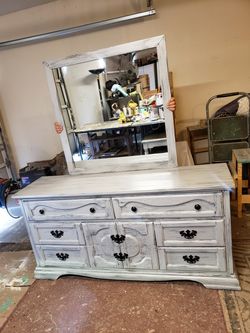 Dresser with mirror/ buffet