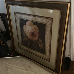 Rose Painting With Frame 