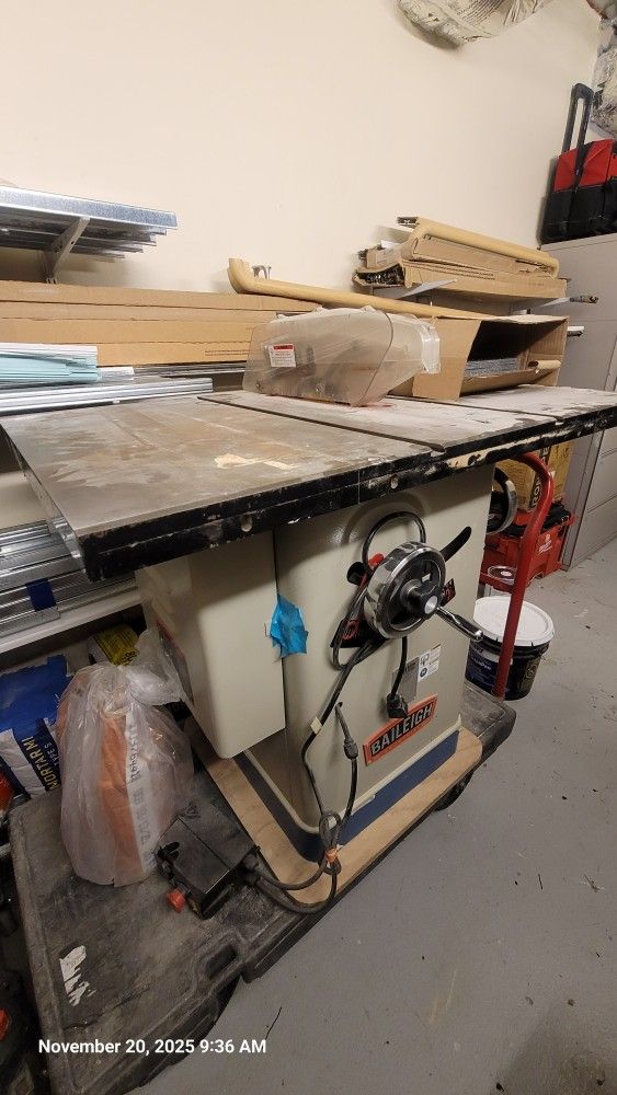 Baileigh table saw