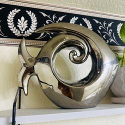 Silver Fish Decorative Sculpture