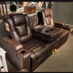 Chocolate Owners Box Thyme Power Reclining Sofa / Living Room 🌹 Brand New 💥 