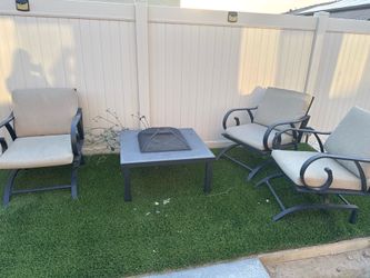 Outdoor set + fire pit