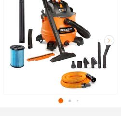 14 Gal. 6.0 Peak HP NXT Shop Vacuum Wet Dry Vac with Fine Dust Filter, Hose, Accessories and Car Cleaning Kit 