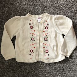 4T Gymboree Flower cardigan