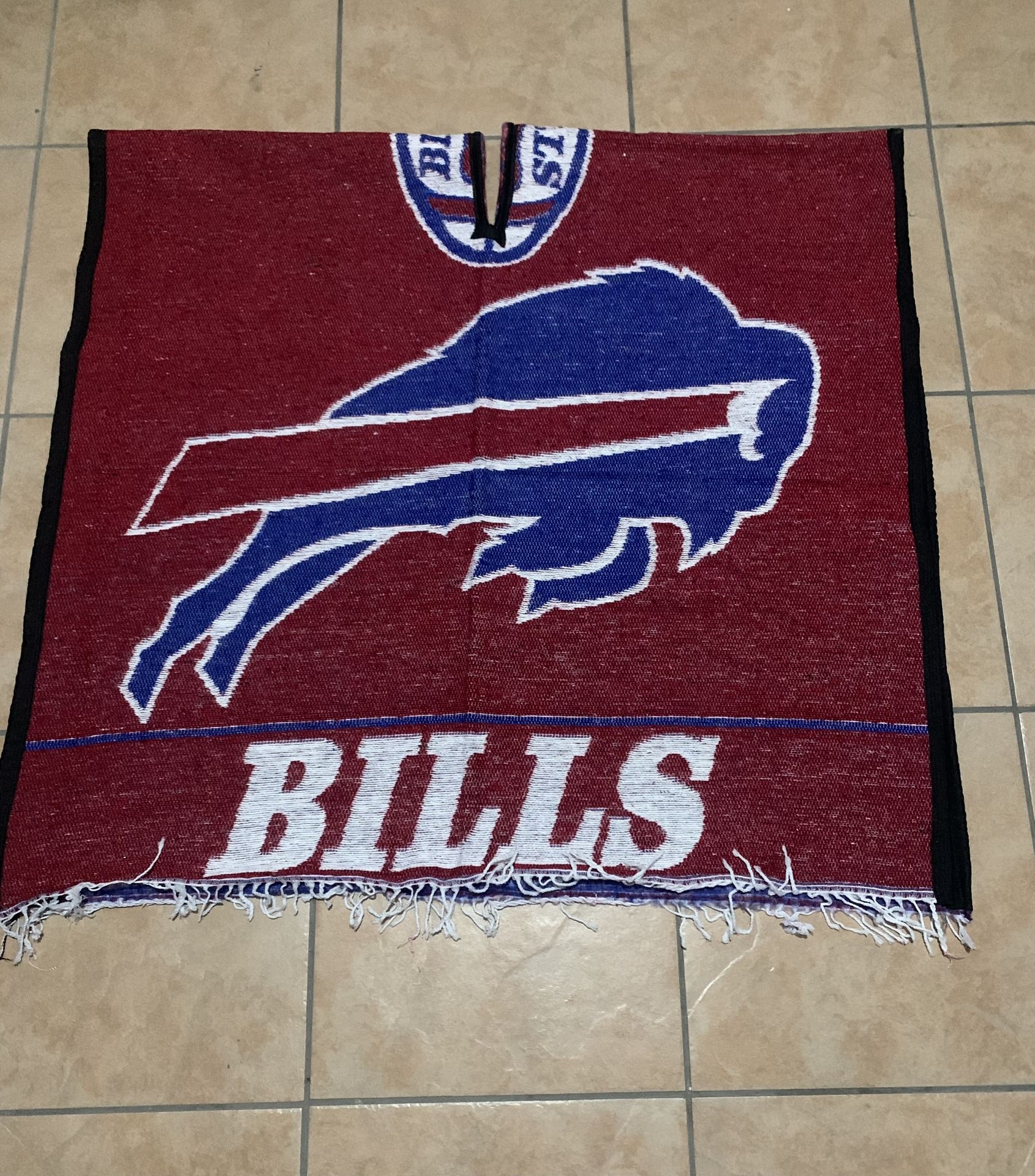 Buffalo Bills Poncho Serape Gaban