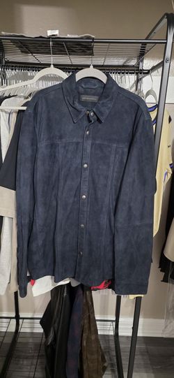 John Varvatos Suede Shirt Jacket Size L