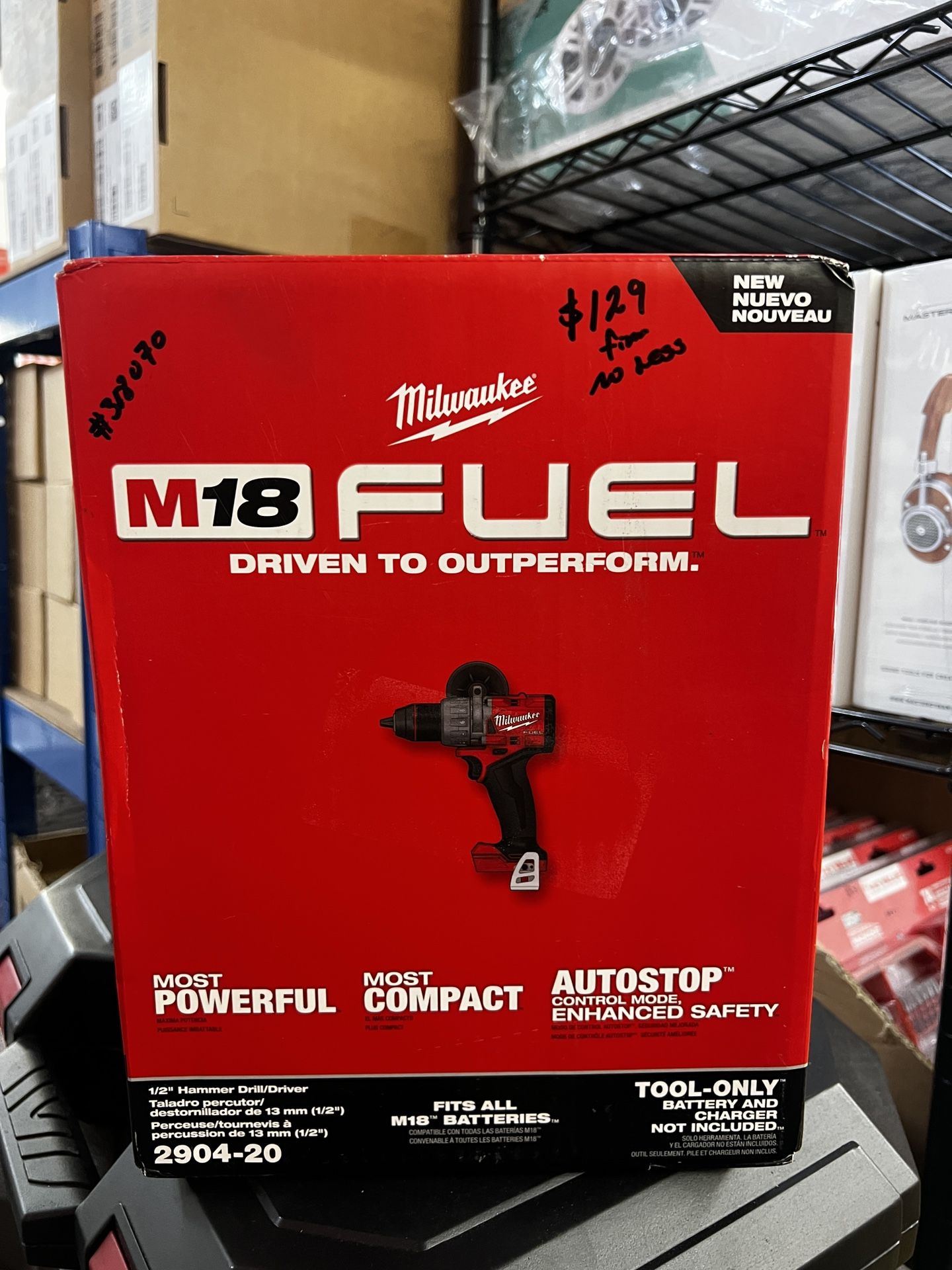 Milwaukee M18 Fuel 1/2” Hammer Drill/Driver Tool Only