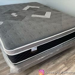 Queen Oasis Thermal Comfort Europillow Top 12inch Matres!!