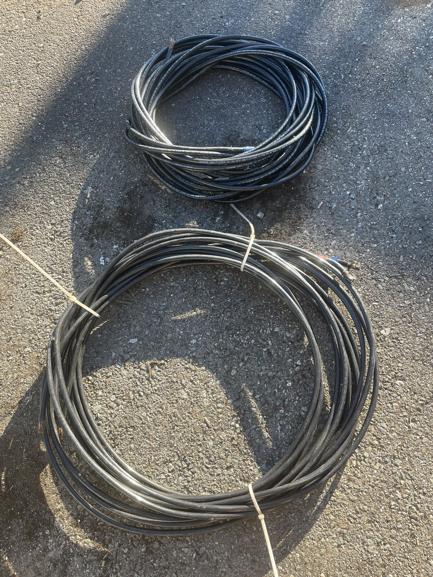 2 gauge copper thhn 120 feet total $150 OBO