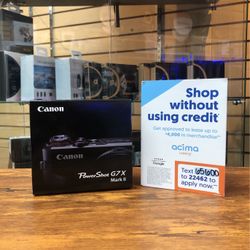 Canon Powershot G7X Mark II 