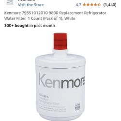 Kenmore 2010 9890 Replacement Refrigerator Water Filter, 1 Count (Pack of 1), White   https://offerup.com/redirect/?o=aHR0cHM6Ly9hLmNvL2QvNEw2cGg2Qw==