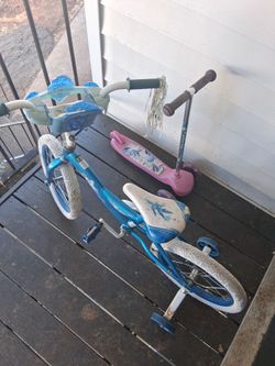 This is a elas bike  and the pony scooter