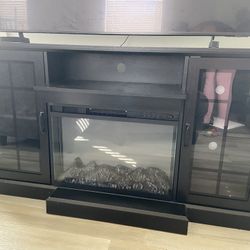 70 Inch Fireplace TV Stand 