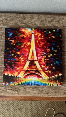 Eiffel Tower Picture 12 x 12