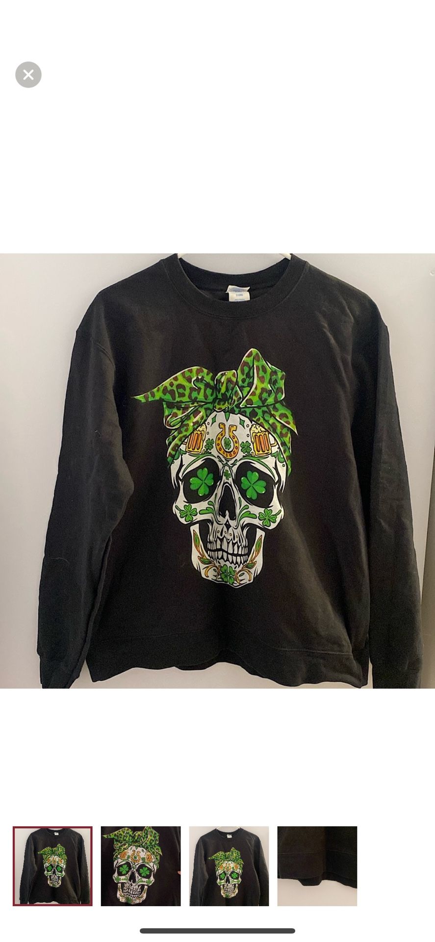 Sugar Skull Shamrock Sweatshirt
