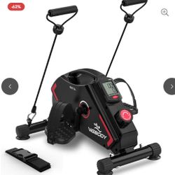 Magnetic Mini Exercise Bike with Resistance Bands