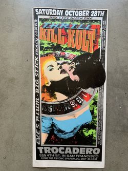 My Life With The Thrill Kill Kult RARE Concert Poster Signed