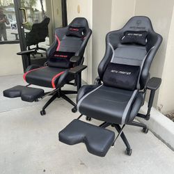 New $90 Each Premium Gaming Game Office Computer Gamer Chair Black With Red Or Gray Accent Furniture 