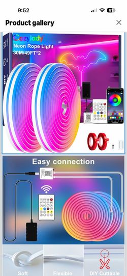 RGB Neon Light LED Rope Light,Waterproof Bluetooth APP Remote Control Music Sync Strip Light,24V Flexible DIY Silicone Light for Bedroom Home Indoor O