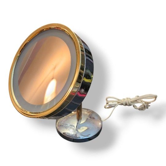 Jerdon products makeup light up vanity mirror J995CG 8.5" diameter magnified